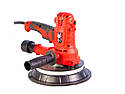 Шліфмашина для стін і стелі 850 Вт, 1400-2700 об/хв, Ø 180 мм, діод.підсвічування, аксес. 6 шт. MPT MDS1853B, фото 4
