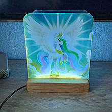 Світильник нічник з надрукованою картинкою My Little Pony Princess Celestia acr-uf000067