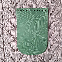 Клапан для міні сумки 12*18 "Листя". Слонова кістка