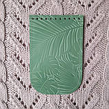 Клапан для міні сумки 12*18 "Листя". Слонова кістка, фото 3