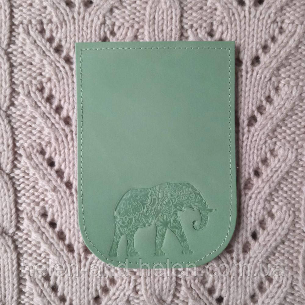 Клапан для міні сумки 12*18 "Слон". Слонова кістка, фото 1