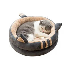 Лежак для котів і собак 50 х 50 см Сірий