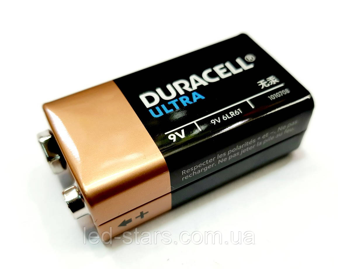 Крона лужна (Alkaline) DURACELL ULTRA 6LR61/9V 1шт
