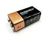 Крона лужна (Alkaline) DURACELL ULTRA 6LR61/9V  1шт, фото 4