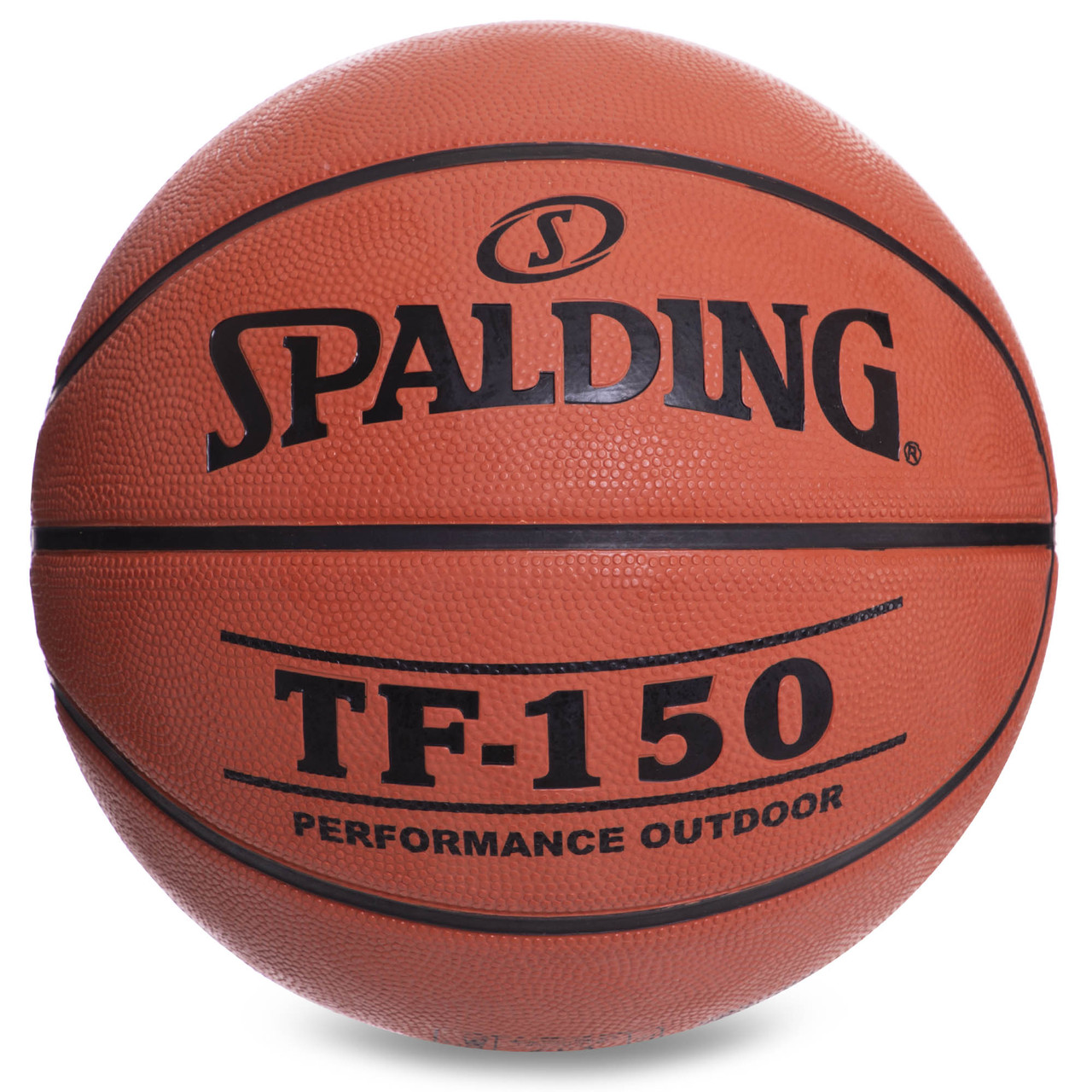 М'яч баскетбольний гумовий SPALDING TF-150 with FIBA 83600Z No6 коричневий