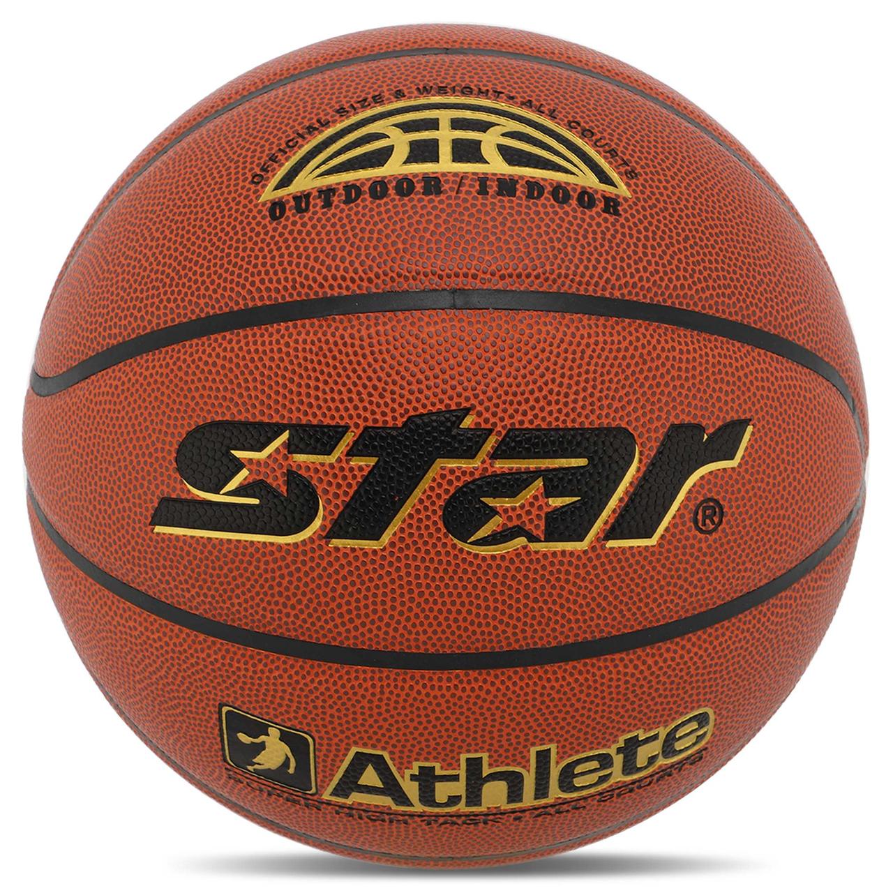 М'яч баскетбольний STAR ATHLETE BB4307 No7 PU жовтогарячий