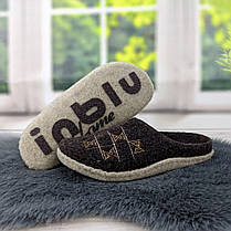 Капці жіночі кімнатні фетрові для ламінату Inblu коричневі 4278, фото 2