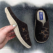 Капці жіночі кімнатні фетрові для ламінату Inblu коричневі 4278, фото 3