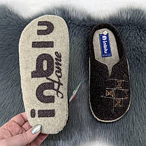 Капці жіночі кімнатні фетрові для ламінату Inblu коричневі 4278, фото 4