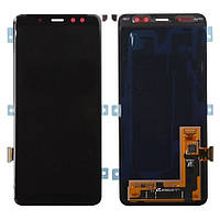 Дисплей (LCD) Samsung A530F Galaxy A8 2018 INCELL з сенсором чорний