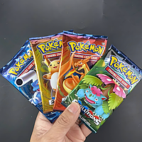 Коллекционные карточки "POKEMON" (4 разных упаковки - 40 карт), упаковка с карточками Покемоны
