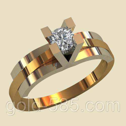 Модне комбіноване золоту обручку 