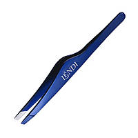 Lendi пінцет для брів cкошений (Blue)