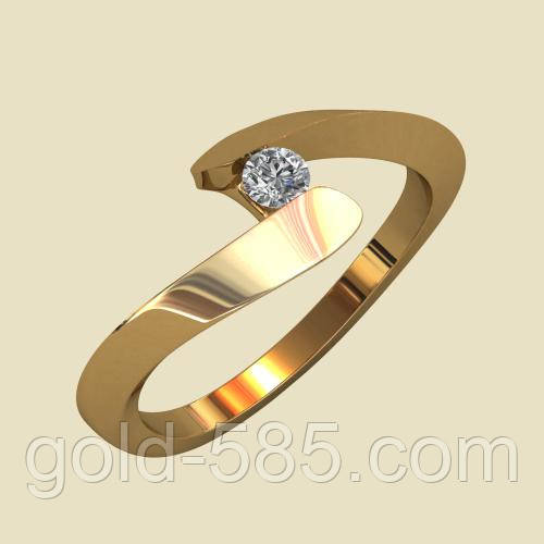 Авангардне вінчальне кільце 585* проби