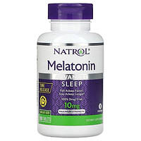 Мелатонин, Melatonin Advanced Sleep, Natrol, медленное высвобождение, 10 мг, 100 таблеток (NTL-07279)