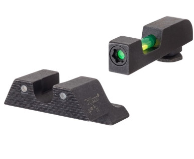 Мушка + цілик Trijicon DI Set Green для пістолетів Glock 9mm/.40 (крім MOS), фото 1