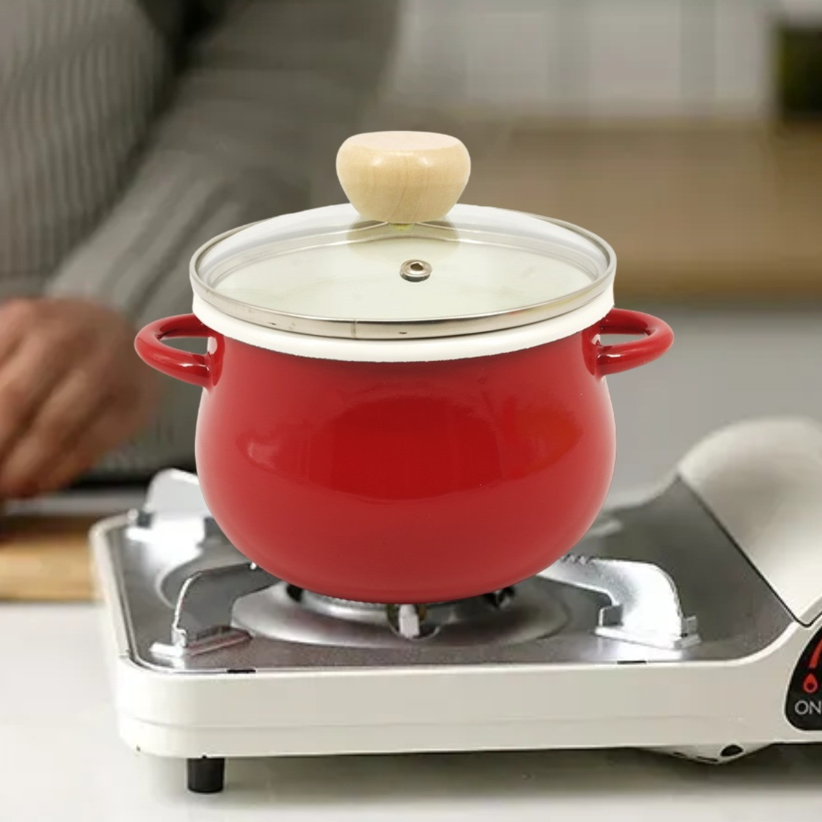 Каструля емальована Styleberg 14 см 1 л (2049)