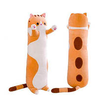Плюшевый кот-обнимашка Батон, рыжий, 70 см [tsi225718-TSІ]