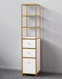 Стелаж Loft Вітрина ORCHID для салону краси етажерка з шухлядами для косметики полиці стелажі для дому