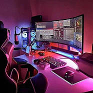 Світлодіодна стрічка для декору LED Mood Lights RGB стрічка 5 метрів з пультом та адаптером LED, фото 7