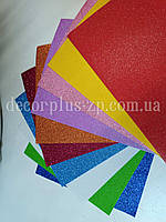 Набор цветного фоамирана с глиттером (10 цветов) 20*30см