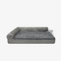 Лежак диван для собак и кошек теплый 50 х 40 х 11 см Серый
