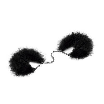 Наручники регульовані з пір'я чорні Bijoux Indiscrets Za za zu feather handcuffs Love&Life