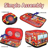 Детская игровая палатка 668-62 TK Group FIRE TRUCK TENT Пожарная машина 102 х 65 х 65 см в сумке