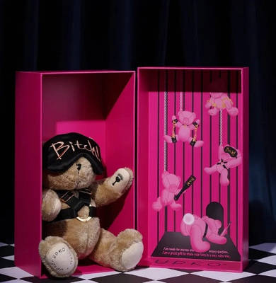 Подарунковий набір БДСМ чорного кольору Upko Bear With Me Limited Gift Set Love&Life