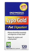 Enzymedica, Lypo Gold, добавка для пищеварения жиров, 120 капсул