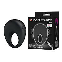 Виброкольцо эректильное из силикона LYBAILE Pretty Love TRAP черный - маркет без очередей AllInOne