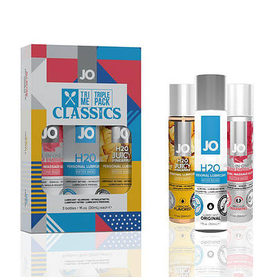 Подарунковий набір з мастил System JO Tri-Me Triple Pack Classics 3 х 30 мл Love&Life