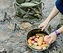 Складаний контейнер круглий для води з ПВХ Naturehike NH20SJ040, 20 л, світло-коричневий, фото 4