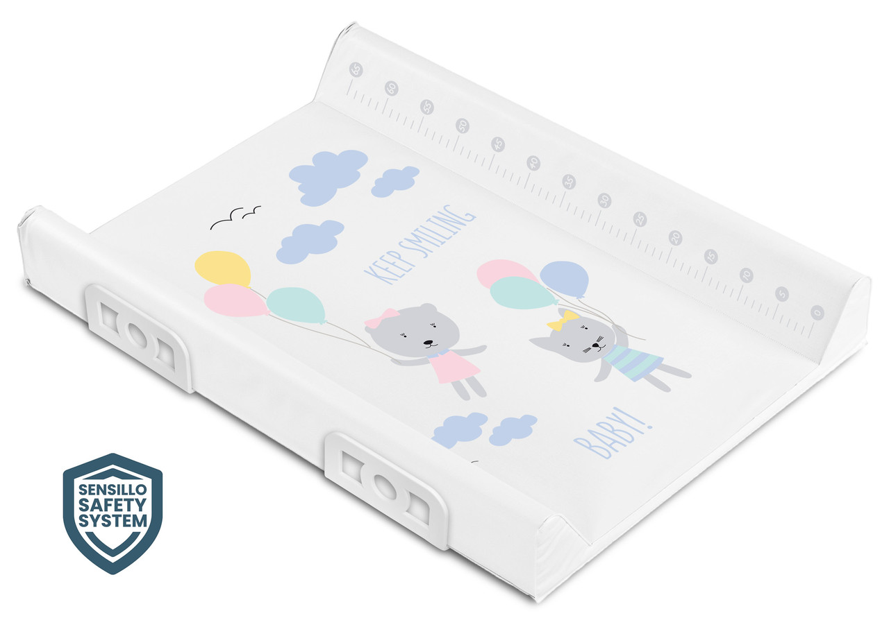 Сповивальна дошка Sensillo Safety System 70 см - MISKI BALONY PLATYNOWY (SILLO-13593)