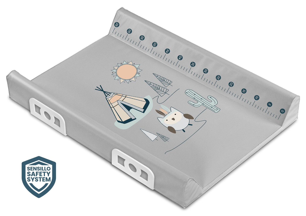Сповивальна дошка Sensillo Safety System 70 см - TIPI GREY (SILLO-13599)