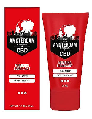 Вагінальний лубрикант на водній основі з пролонгуючим ефектом Original CBD from Amsterdam Numbing 50 мл Love&Life