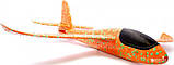 Літак Планер метальний Explosion Великий розмах крил 49 см Помаранчевий iC227, фото 3