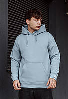 Тепле Худі Staff light blue basic fleece