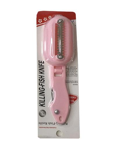 Рибочистка ніж для чищення луски риби Killing-fish Knife Рожева iC227, фото 1