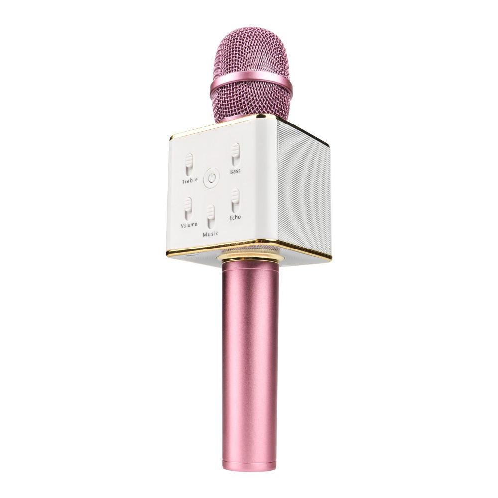 Бездротовий Bluetooth мікрофон-караоке Q7 Рожевий iC227