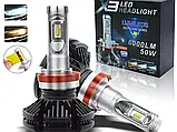 Світлодіодні LED лампи X3 H1 для автомобіля iC227, фото 6