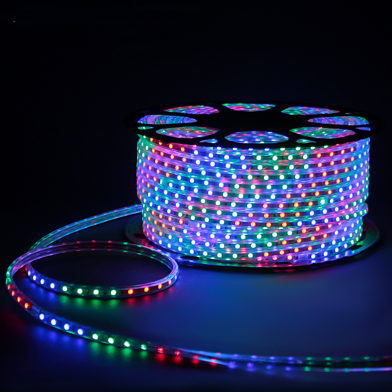Світлодіодна стрічка LED 5050 Мультикольорова 100m 220V iC227