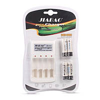 Зарядний пристрій акумуляторних батарей JIABAO JB-212 + акумулятори 4 шт. (AA) iC227