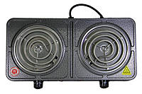 Електроплита настільна Domotec MS-5802 сіра 2x1000W iC227