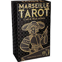 Карты Марсельского Таро в золотом и черном исполнении - Marseille Tarot Gold & Black edition. Lo Scarabeo