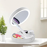 Дзеркало з LED підсвічуванням кругле складне My Fold Away iC227, фото 6