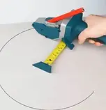 Інструмент для різання та розмітки гіпсокартона з металевою рулеткою зі стопорним ричагом, фото 7