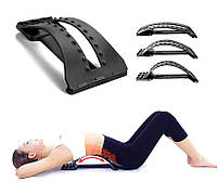 Компактний 3-х рівневий масажер-тренажер Magic Back Support New для спини і хребта