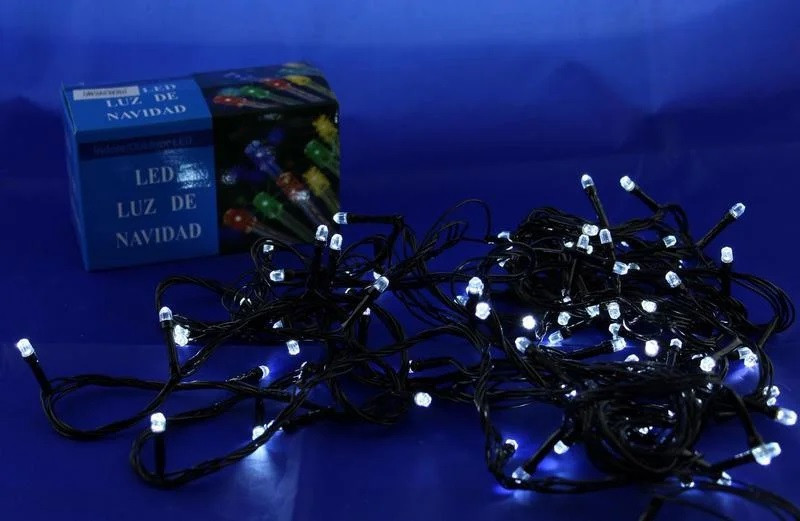 Світлодіодна гірлянда Xmas LED 100 W-7 Біла iC227, фото 1