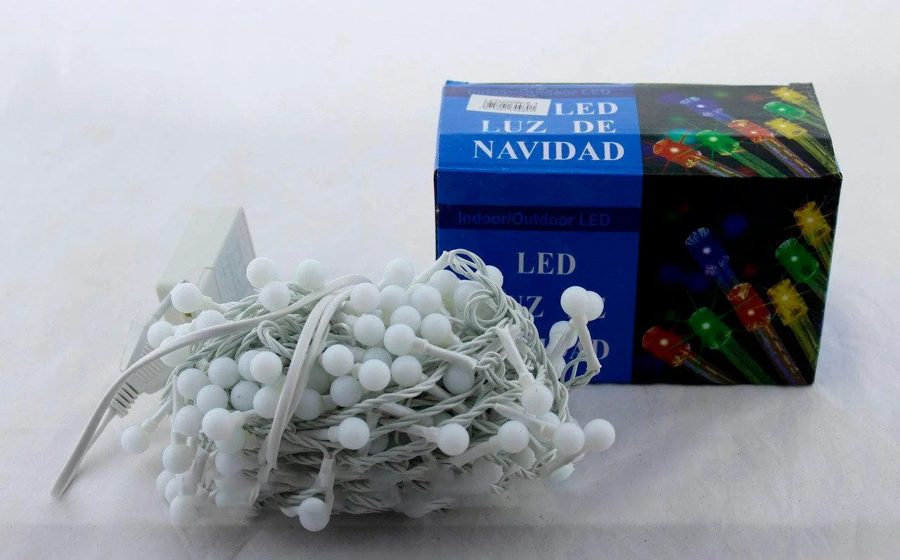 Світлодіодна гірлянда Xmas LED 100 WW-6-1 Теплий білий iC227, фото 1